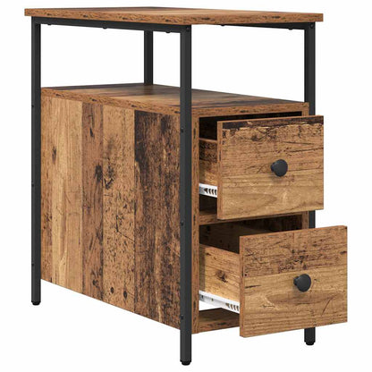 Nachttisch 2 pcs Altholz 30 x 60 x 60 cm Holzwerkstoff