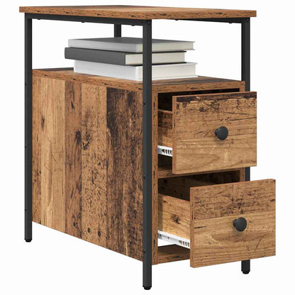 Nachttisch 2 pcs Altholz 30 x 60 x 60 cm Holzwerkstoff