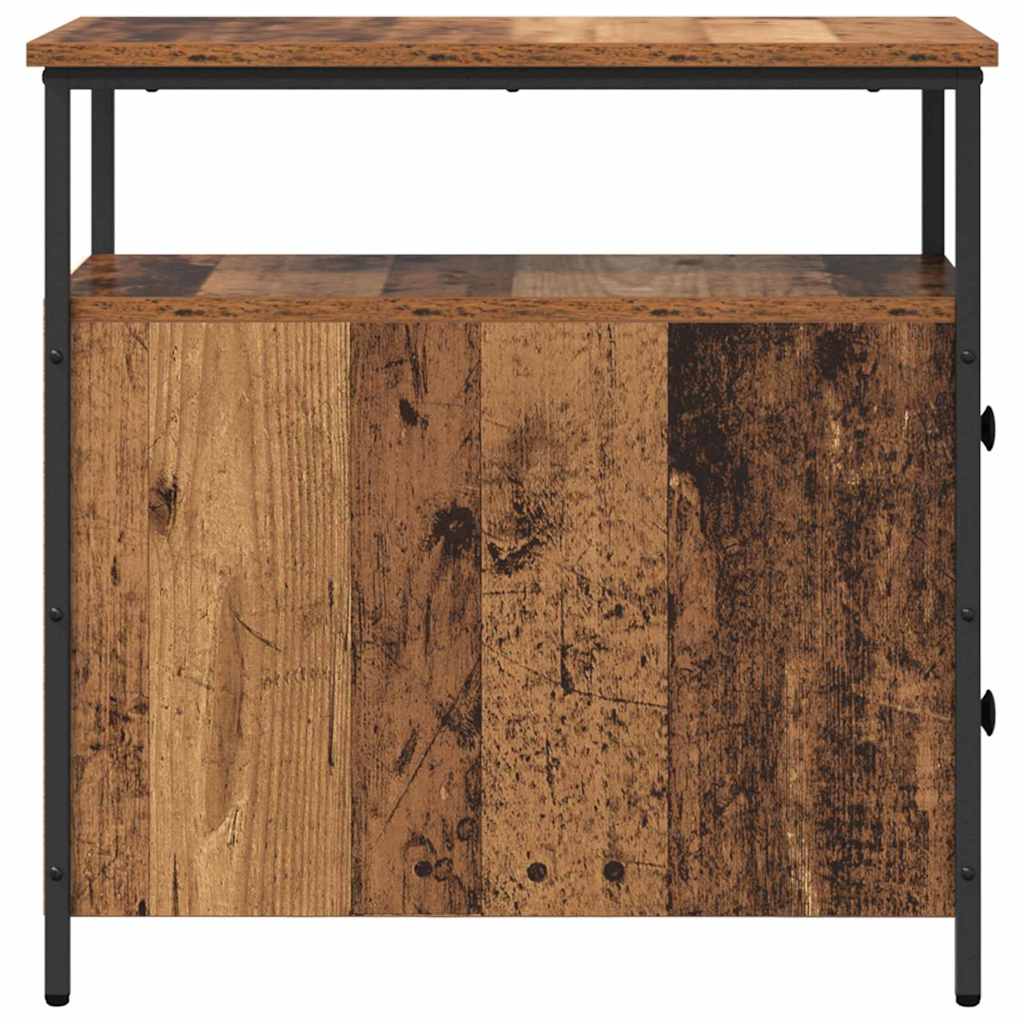 Nachttisch 2 pcs Altholz 30 x 60 x 60 cm Holzwerkstoff