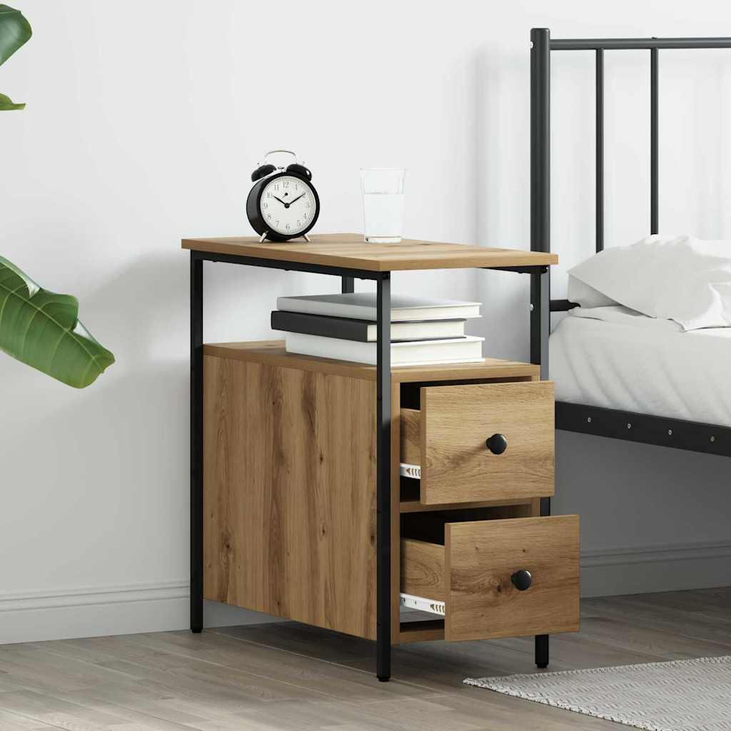 Nachttisch Eiche handwerklich 30 x 60 x 60 cm Holzwerkstoff
