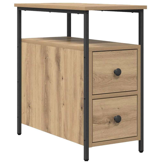 Nachttisch Eiche handwerklich 30 x 60 x 60 cm Holzwerkstoff