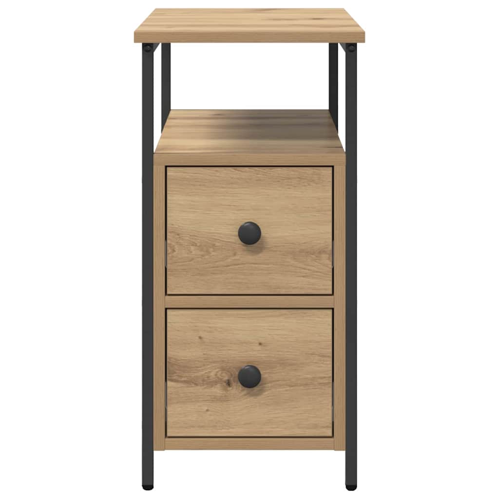 Nachttisch Eiche handwerklich 30 x 60 x 60 cm Holzwerkstoff