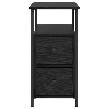 Nachttisch 2 pcs Schwarze Eiche 30 x 60 x 60 cm Holzwerkstoff