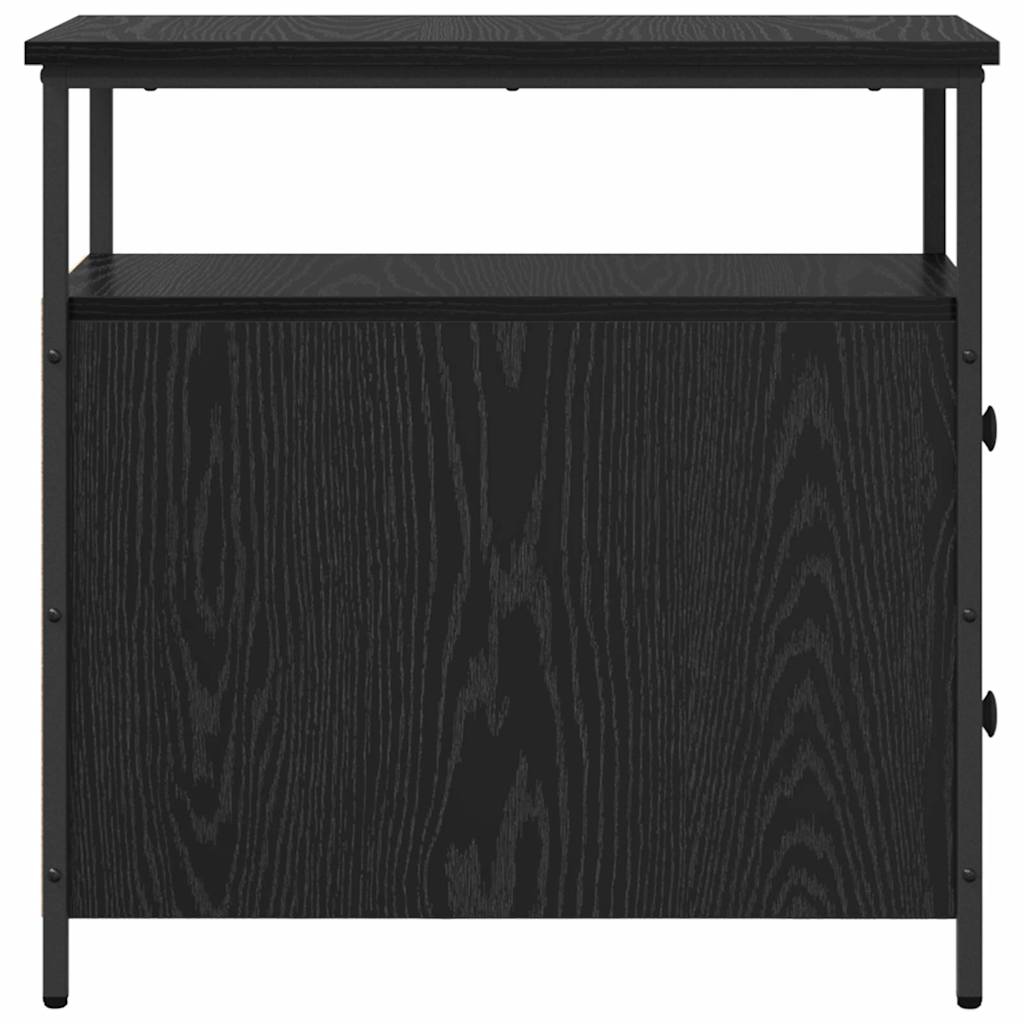 Nachttisch 2 pcs Schwarze Eiche 30 x 60 x 60 cm Holzwerkstoff