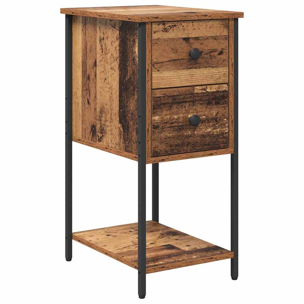 Nachttisch 2 pcs Altholz 32 x 42 x 70 cm Holzwerkstoff