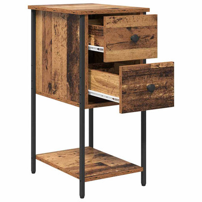 Nachttisch 2 pcs Altholz 32 x 42 x 70 cm Holzwerkstoff