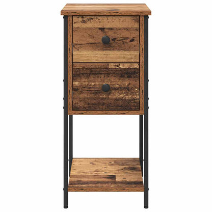 Nachttisch 2 pcs Altholz 32 x 42 x 70 cm Holzwerkstoff