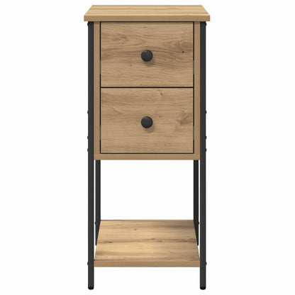 Nachttisch 2 pcs Eiche handwerklich 32 x 42 x 70 cm