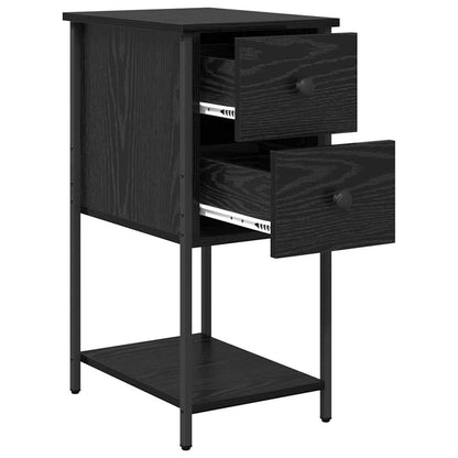 Nachttisch 2 pcs Schwarze Eiche 32 x 42 x 70 cm Holzwerkstoff