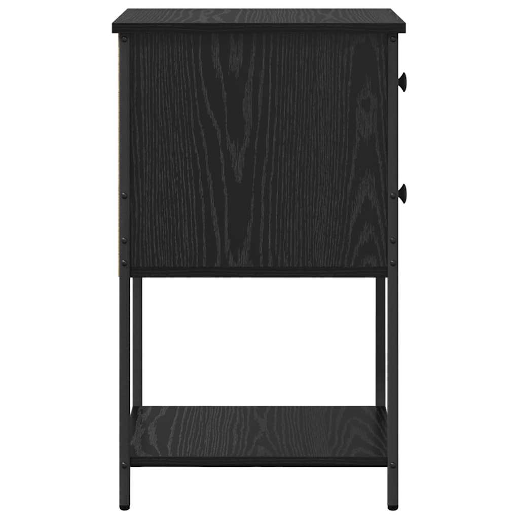 Nachttisch 2 pcs Schwarze Eiche 32 x 42 x 70 cm Holzwerkstoff