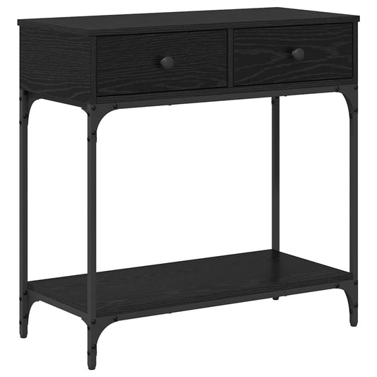 Konsolentisch Schwarze Eiche 75 x 34.5 x 75 cm Holzwerkstoff