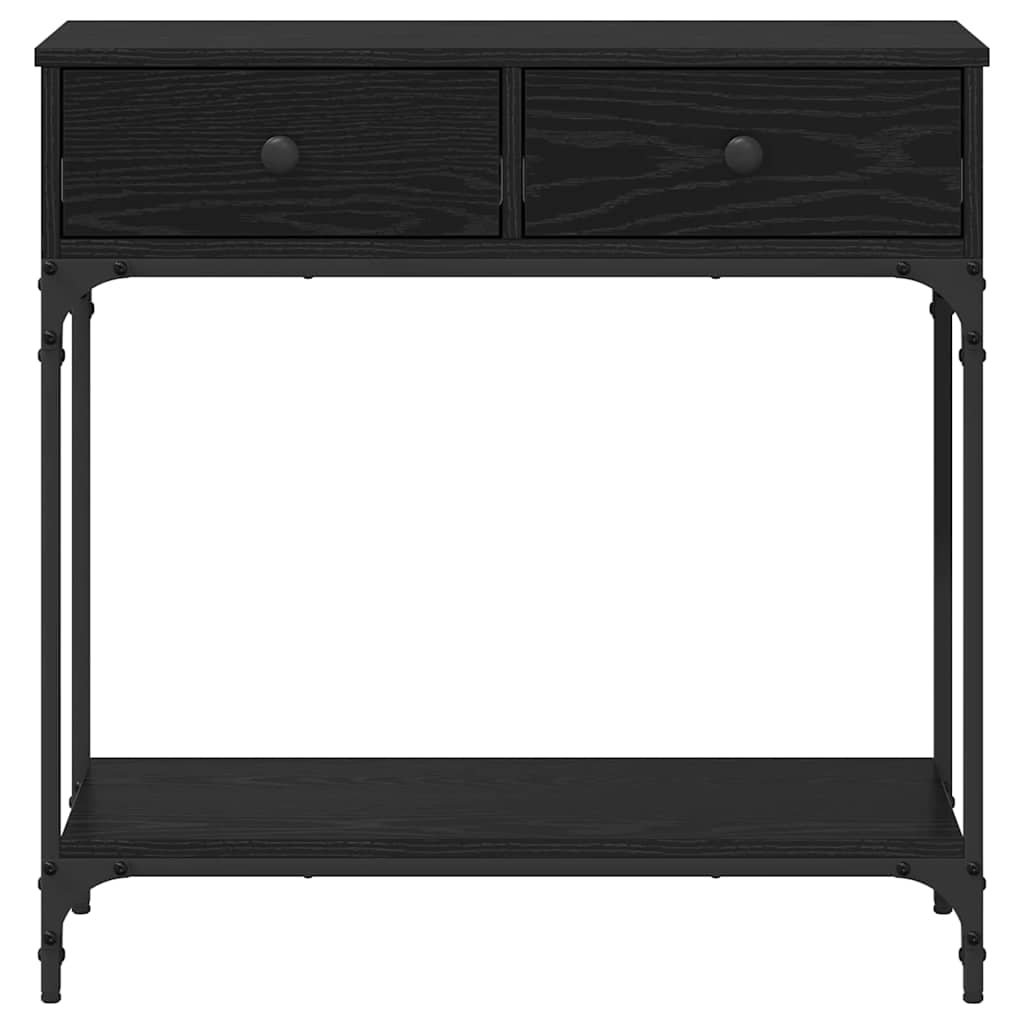 Konsolentisch Schwarze Eiche 75 x 34.5 x 75 cm Holzwerkstoff