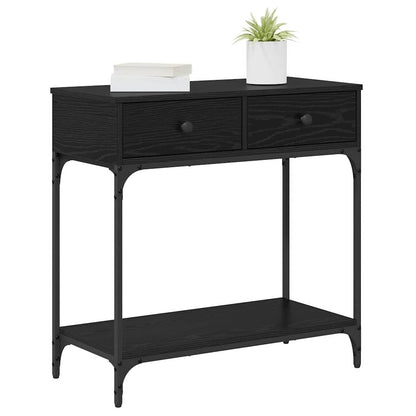 Konsolentisch Schwarze Eiche 75 x 34.5 x 75 cm Holzwerkstoff