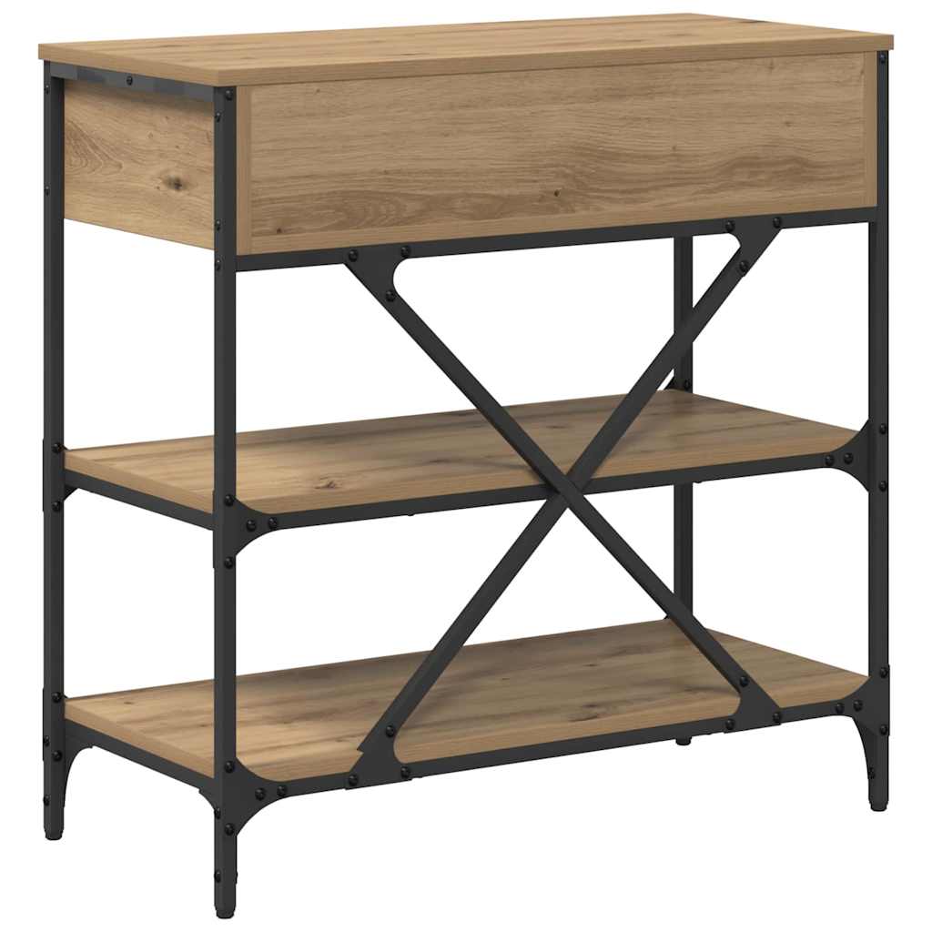 Konsolentisch mit Schubladen mit Regal Sonstiges Artisan-Eiche
