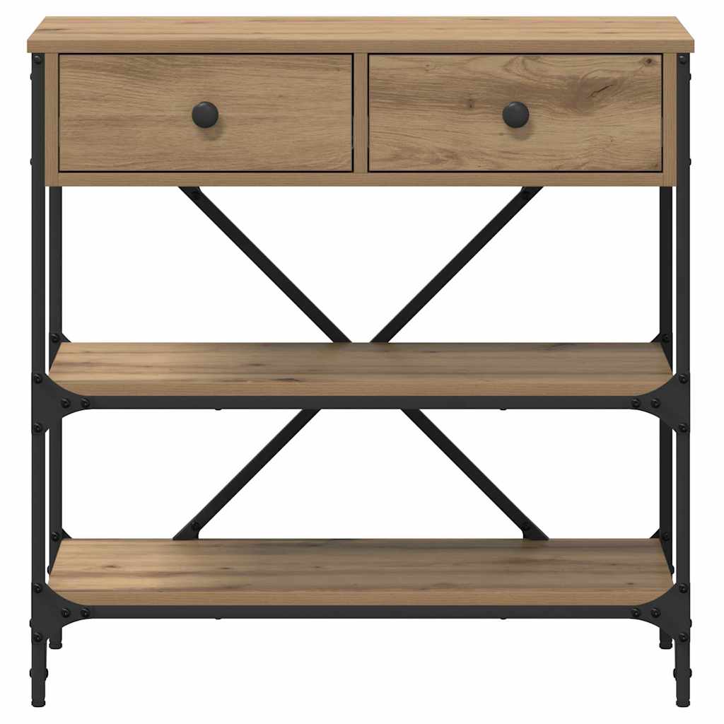 Konsolentisch mit Schubladen mit Regal Sonstiges Artisan-Eiche