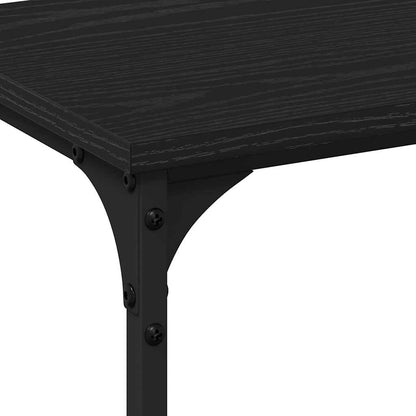 Konsolentisch mit Regal Schwarze Eiche 200 x 29 x 75 cm