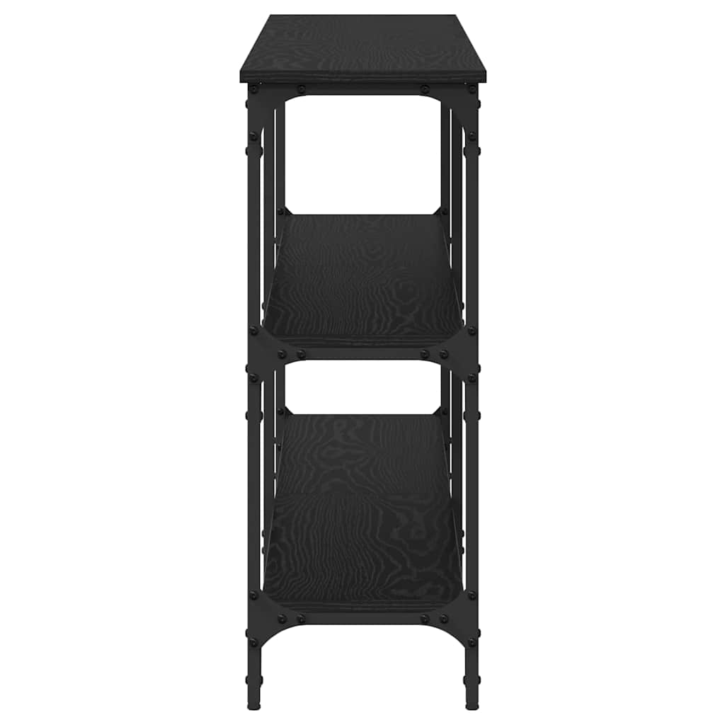 Konsolentisch mit Regal Schwarze Eiche 200 x 29 x 75 cm