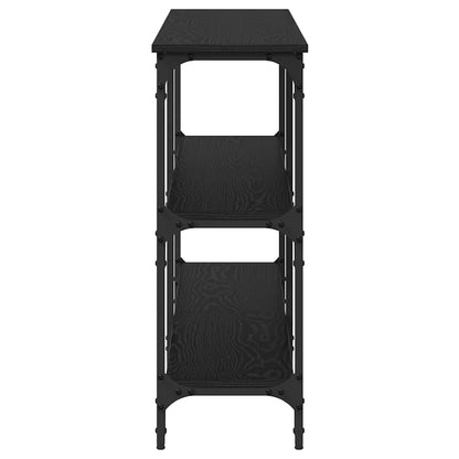 Konsolentisch mit Regal Schwarze Eiche 200 x 29 x 75 cm
