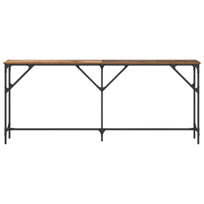 Konsolentisch Altholz 180 x 23 x 75 cm Schichtholz und Metall