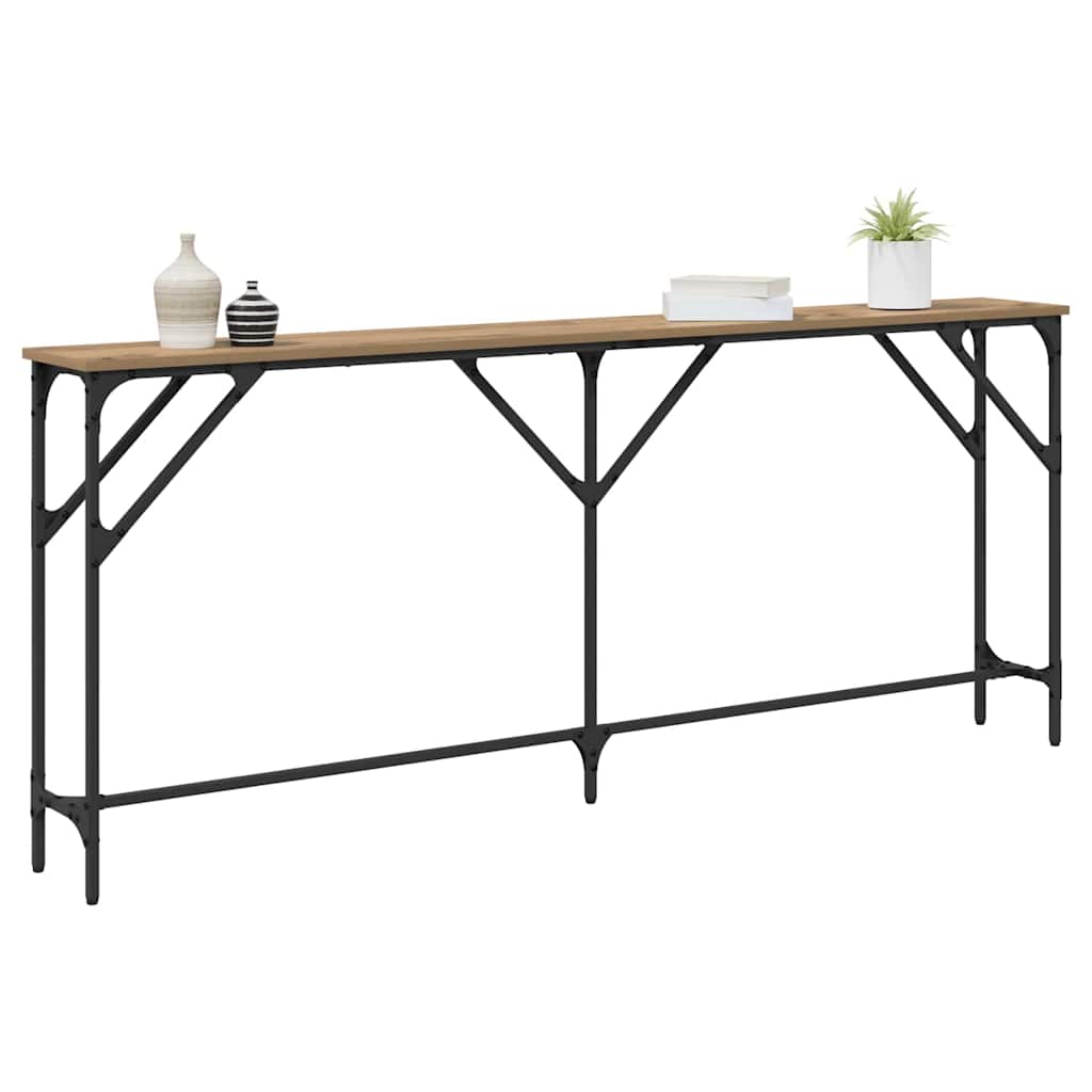 Konsolentisch Eiche handwerklich 180 x 23 x 75 cm