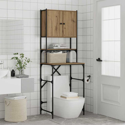 Waschmaschinenschrank Eiche handwerklich 68 x 48,5 x 194 cm
