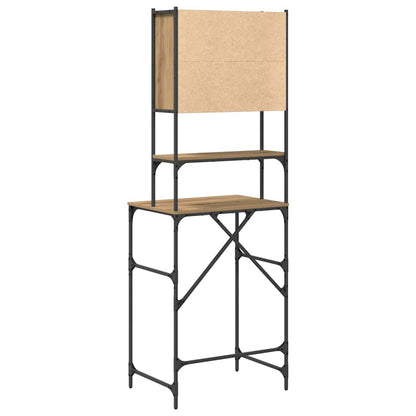 Waschmaschinenschrank Eiche handwerklich 68 x 48,5 x 194 cm