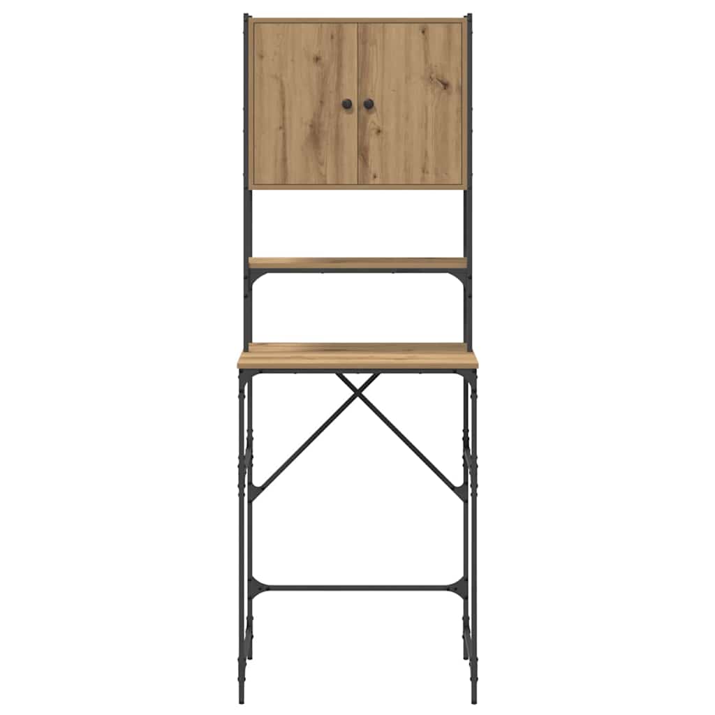 Waschmaschinenschrank Eiche handwerklich 68 x 48,5 x 194 cm