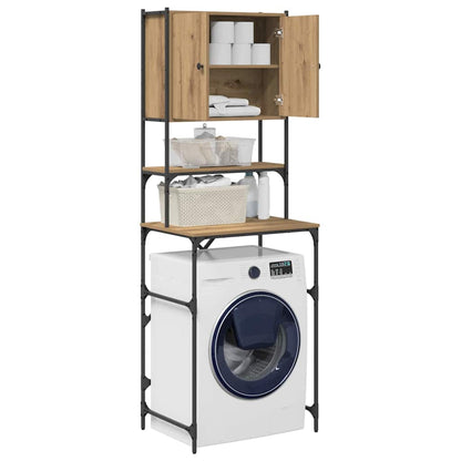 Waschmaschinenschrank Eiche handwerklich 68 x 48,5 x 194 cm