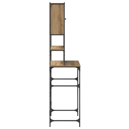 Waschmaschinenschrank Eiche handwerklich 68 x 48,5 x 194 cm