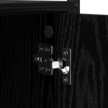 Waschmaschinenschrank Schwarze Eiche 68 x 48,5 x 194 cm