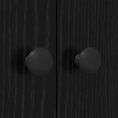 Waschmaschinenschrank Schwarze Eiche 68 x 48,5 x 194 cm