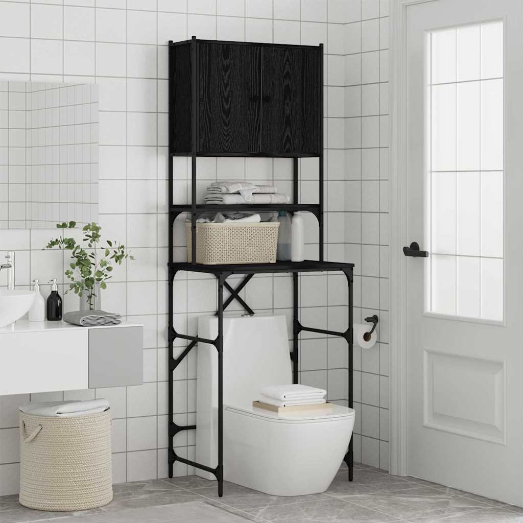 Waschmaschinenschrank Schwarze Eiche 68 x 48,5 x 194 cm