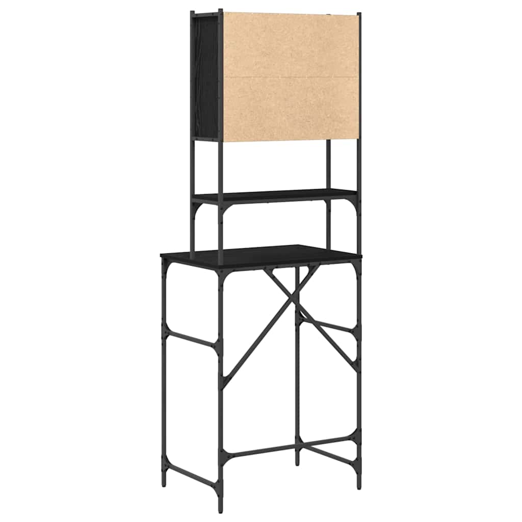 Waschmaschinenschrank Schwarze Eiche 68 x 48,5 x 194 cm