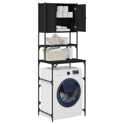 Waschmaschinenschrank Schwarze Eiche 68 x 48,5 x 194 cm