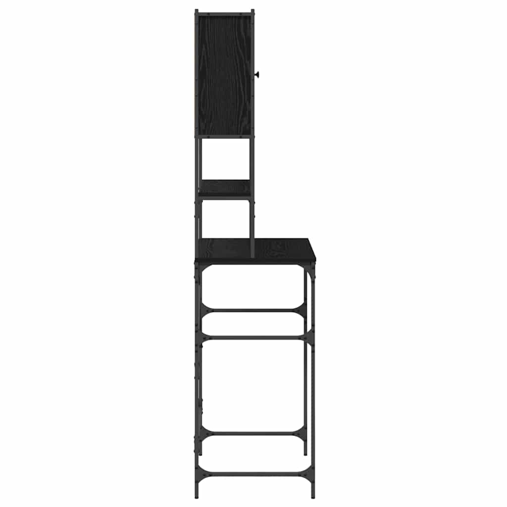 Waschmaschinenschrank Schwarze Eiche 68 x 48,5 x 194 cm