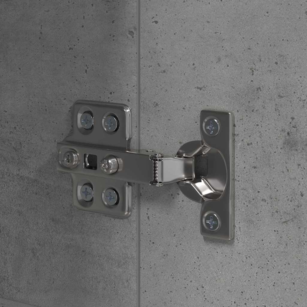 Küchenschrank Beton Grau 35x50x180 cm Spanplatte