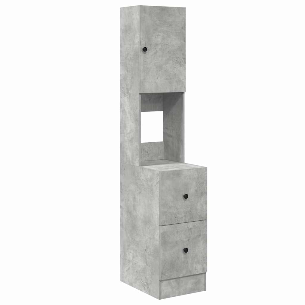 Küchenschrank Beton Grau 35x50x180 cm Spanplatte