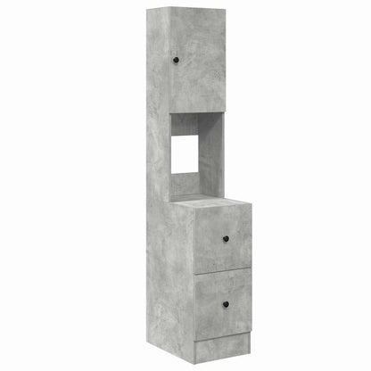 Küchenschrank Beton Grau 35x50x180 cm Spanplatte