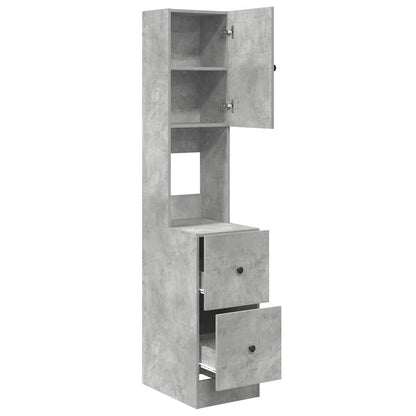 Küchenschrank Beton Grau 35x50x180 cm Spanplatte