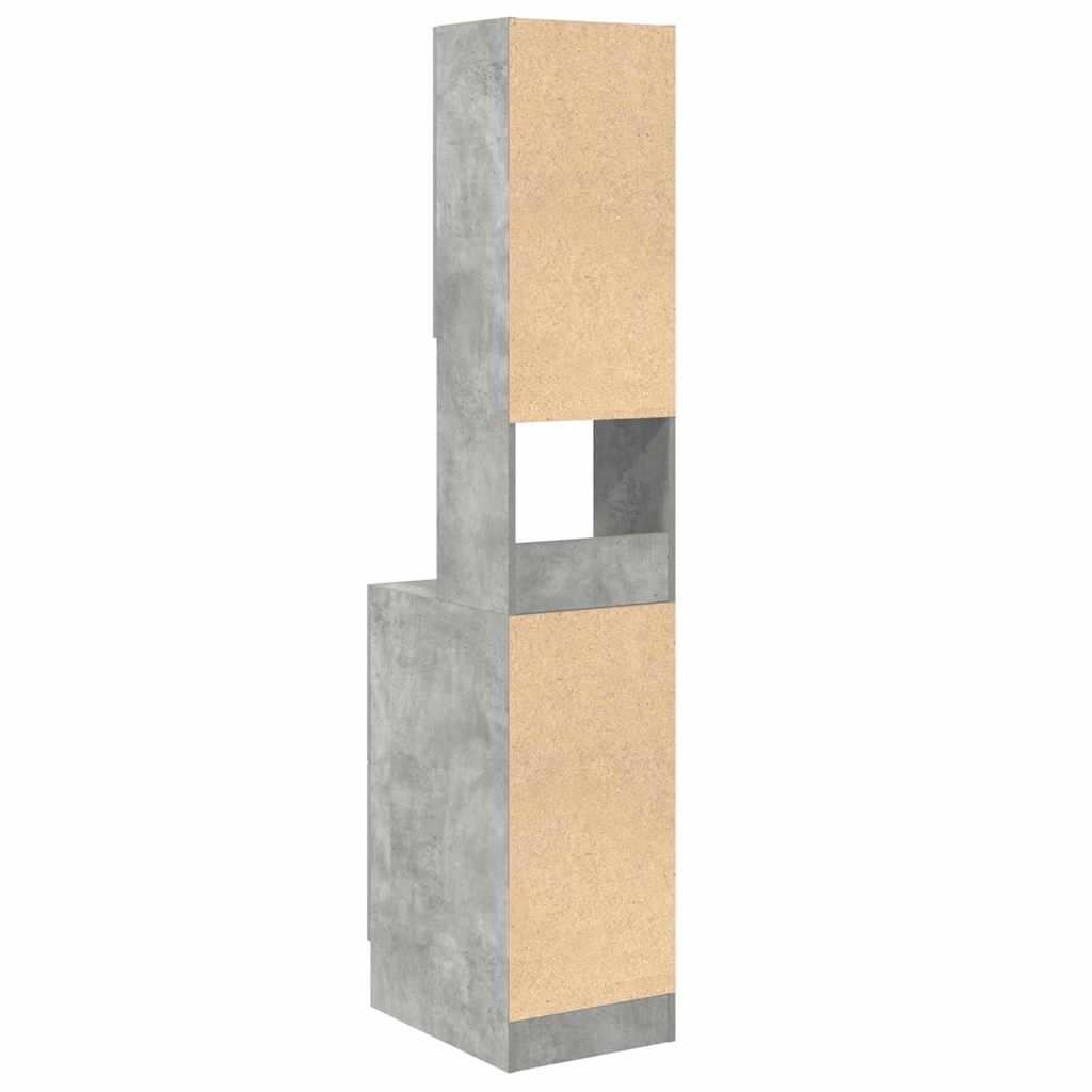 Küchenschrank Beton Grau 35x50x180 cm Spanplatte