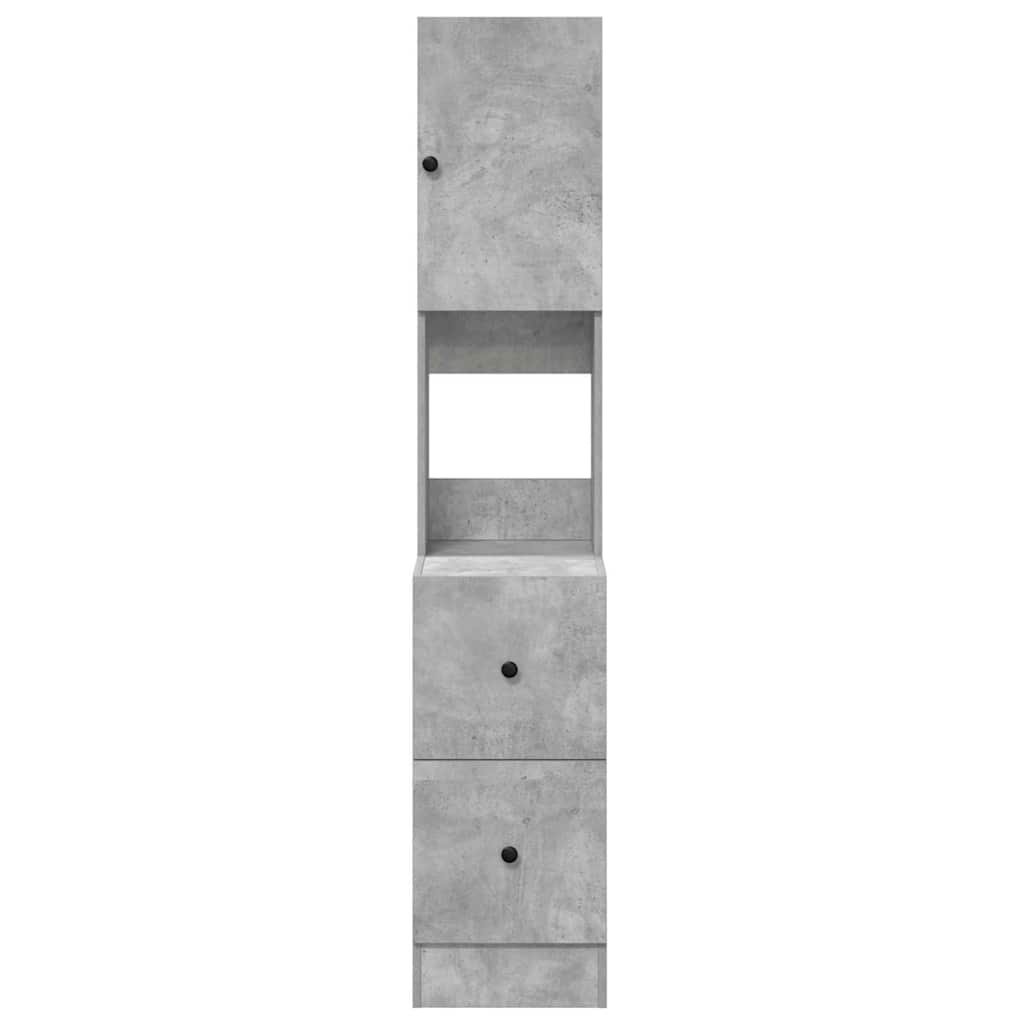 Küchenschrank Beton Grau 35x50x180 cm Spanplatte