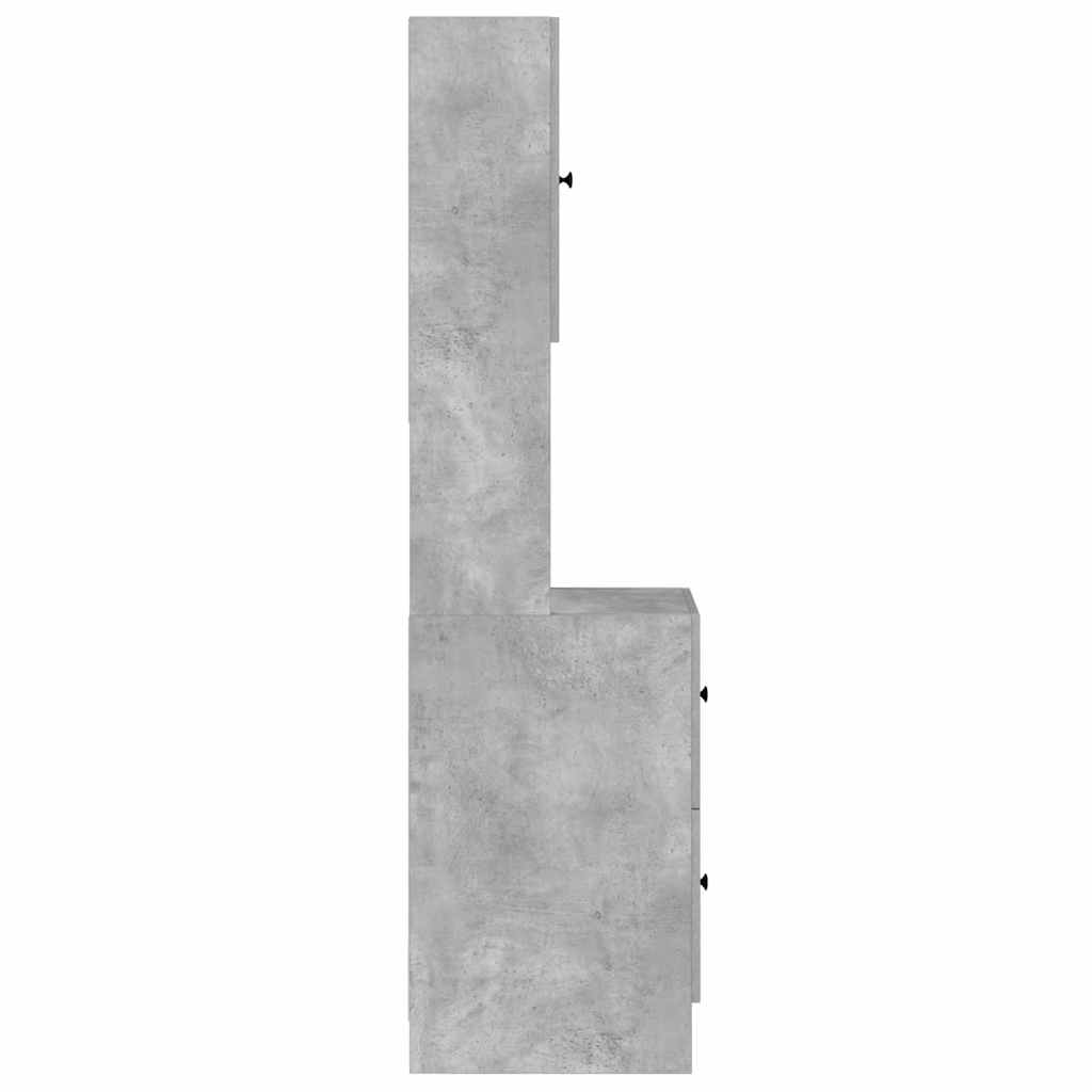Küchenschrank Beton Grau 35x50x180 cm Spanplatte