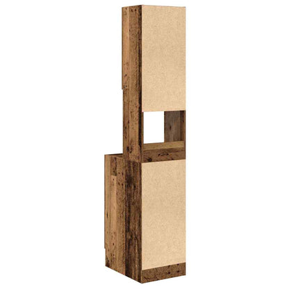 Küchenschrank mit Schubladen mit Regal Altholz Holzwerkstoff