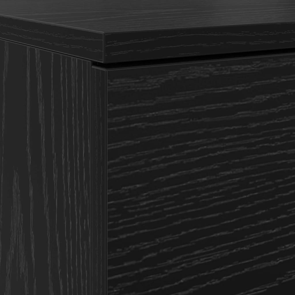 Schuhschrank Schwarze Eiche 100,5 x 28 x 100 cm Holzwerkstoff