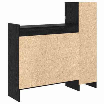 Schuhschrank Schwarze Eiche 100,5 x 28 x 100 cm Holzwerkstoff