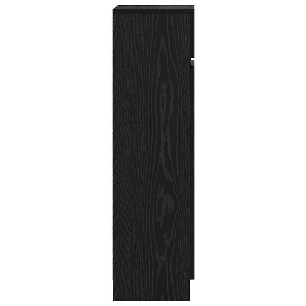 Schuhschrank Schwarze Eiche 100,5 x 28 x 100 cm Holzwerkstoff
