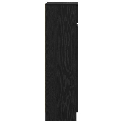 Schuhschrank Schwarze Eiche 100,5 x 28 x 100 cm Holzwerkstoff