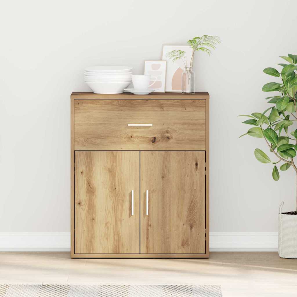 Sideboard Eiche handwerklich 60 x 31 x 70 cm Holzwerkstoff