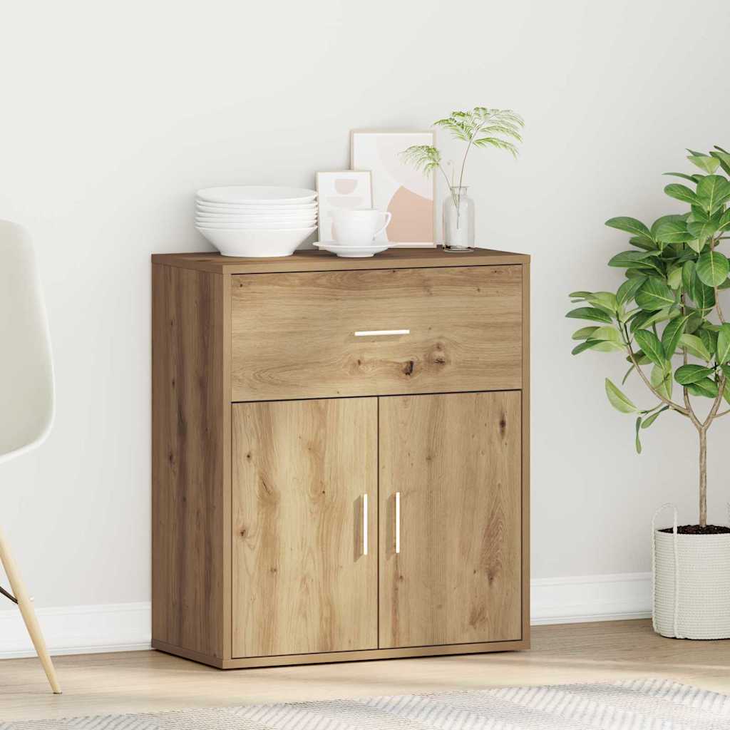Sideboard Eiche handwerklich 60 x 31 x 70 cm Holzwerkstoff
