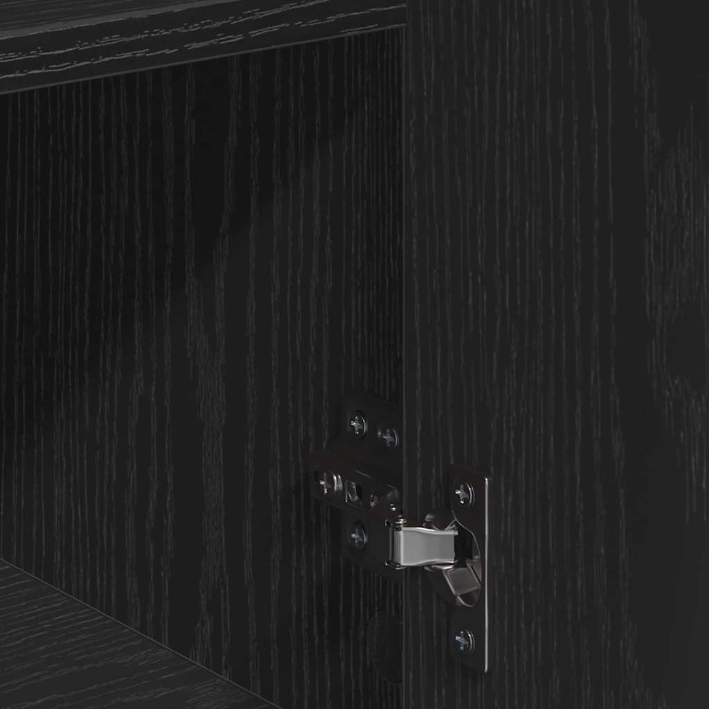 Sideboard Schwarze Eiche 60 x 31 x 70 cm Holzwerkstoff